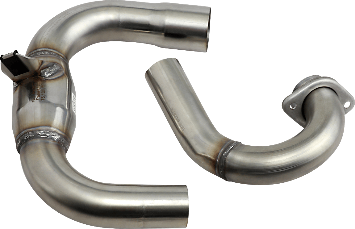 FMF - 044449 - Megabomb Head Pipe With Mid Pipe - Stainless Steel - Yamaha 250