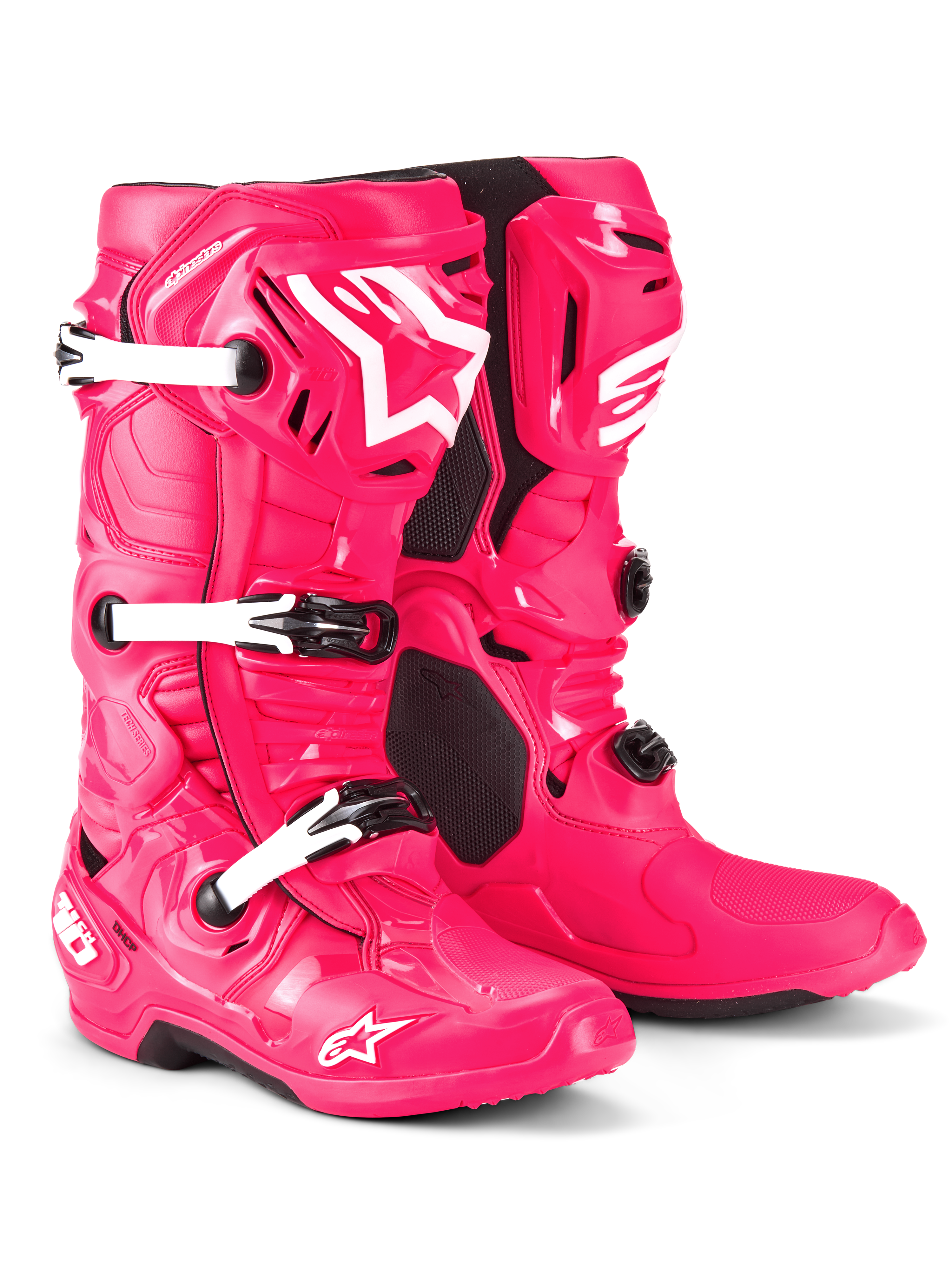 ALPINESTARS - 2010020381210 - Tech 10 Boots - Diva Pink/White - Us 10 / Eu 44.5