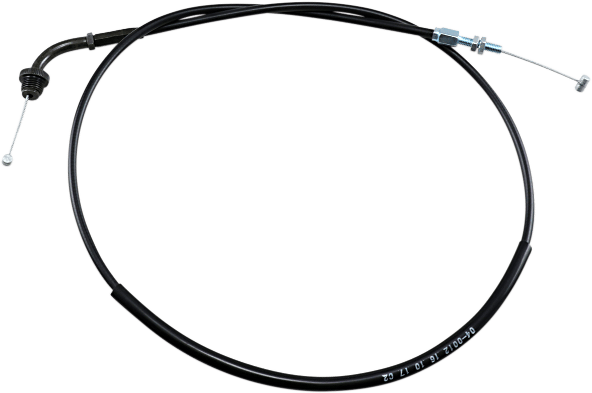 Black Vinyl Throttle Pull Cable