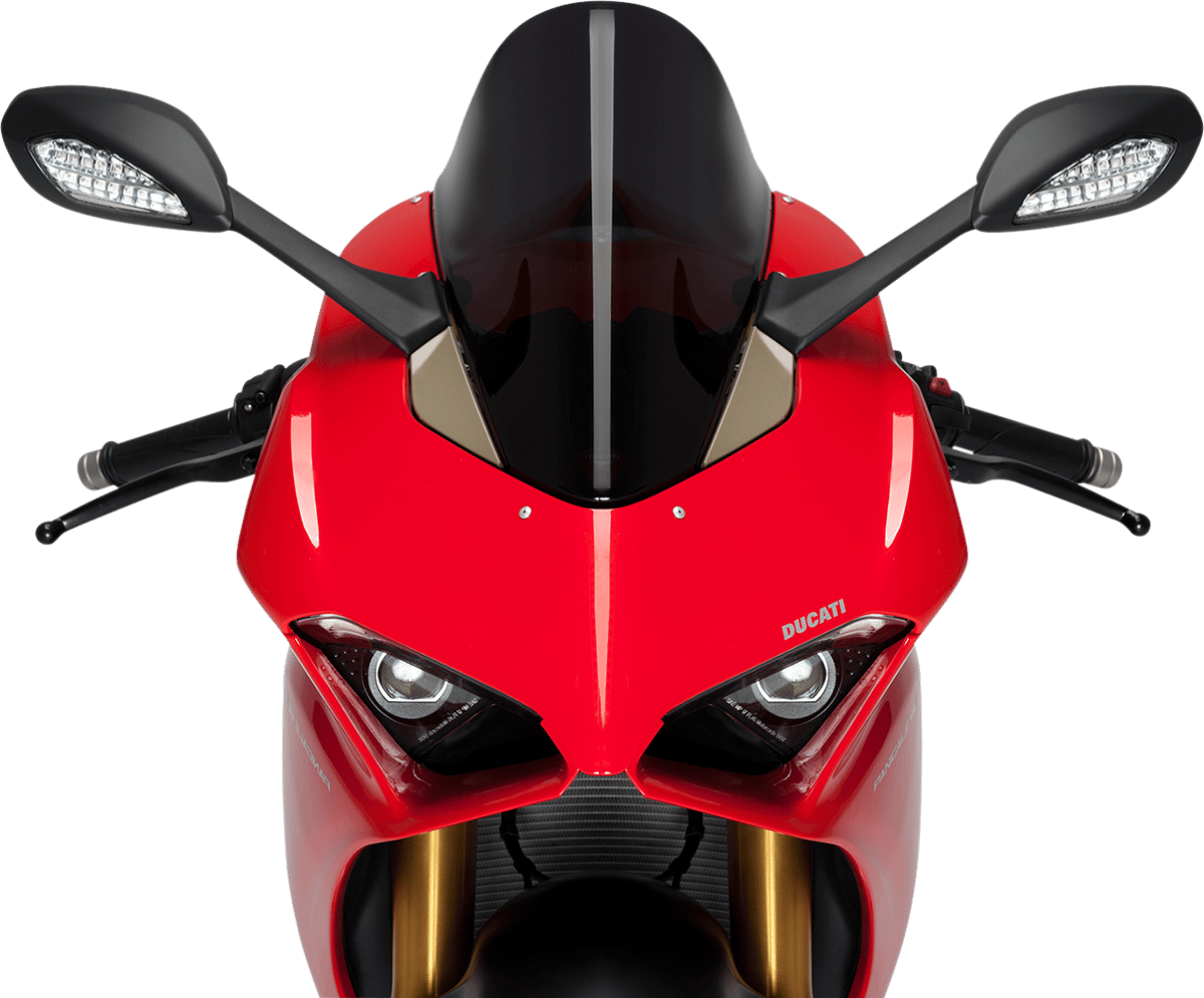 PUIG HI-TECH PARTS - 9690N - Race Windscreen - 15-3/4" - Black - Ducati
