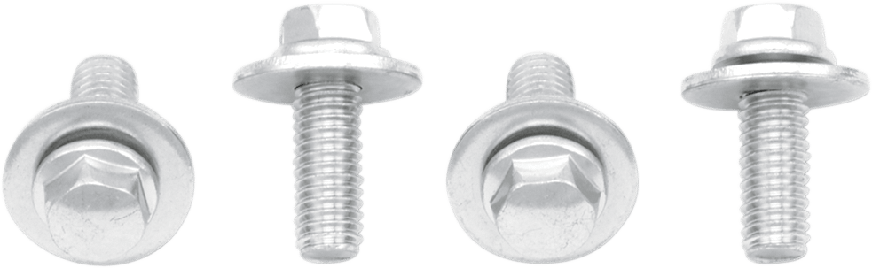 8MM Hex Head Flange Bolt 6X1.0X16MM W/16MM Washer 10/PK