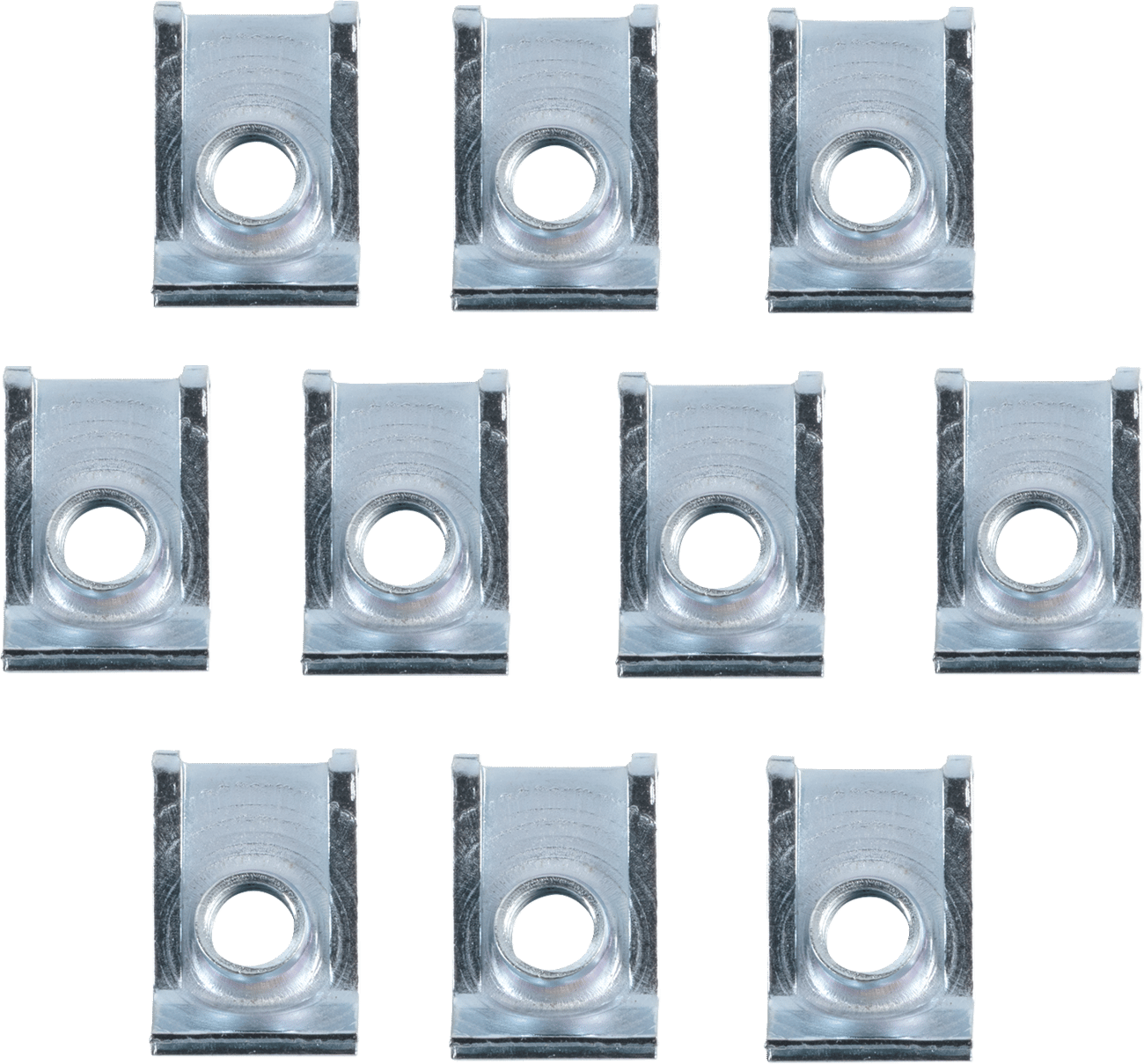 BOLT - 02160800 - Clip Nuts - European - M6 X 1.25 - 10 Pack