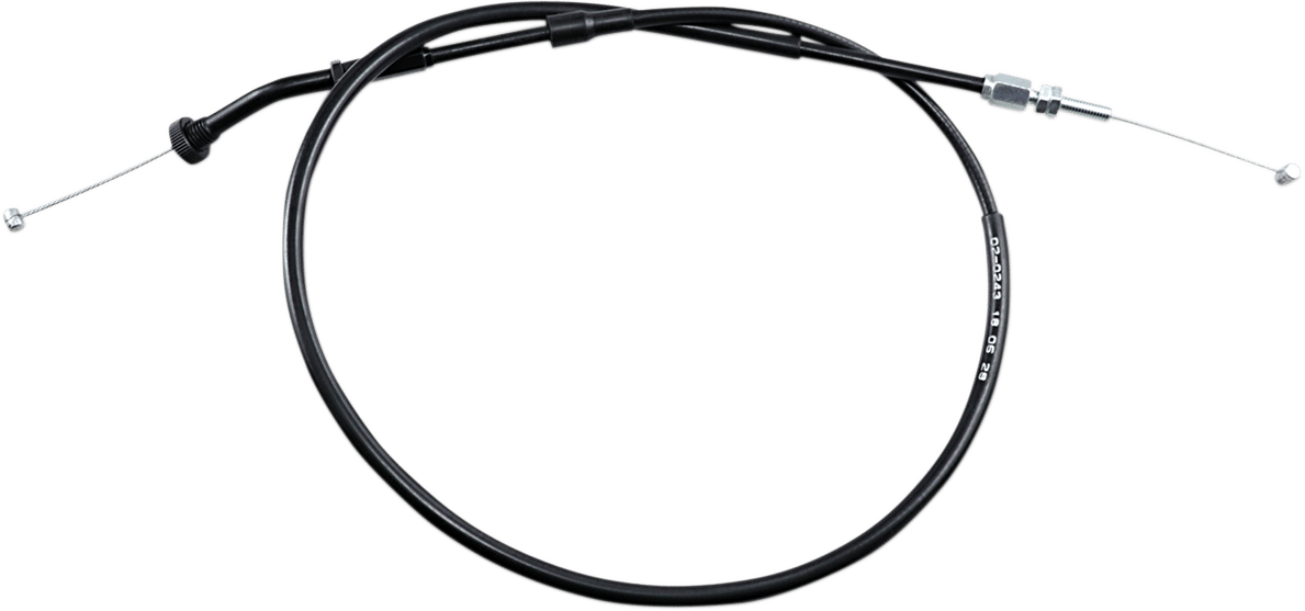 Black Vinyl Throttle Pull Cable