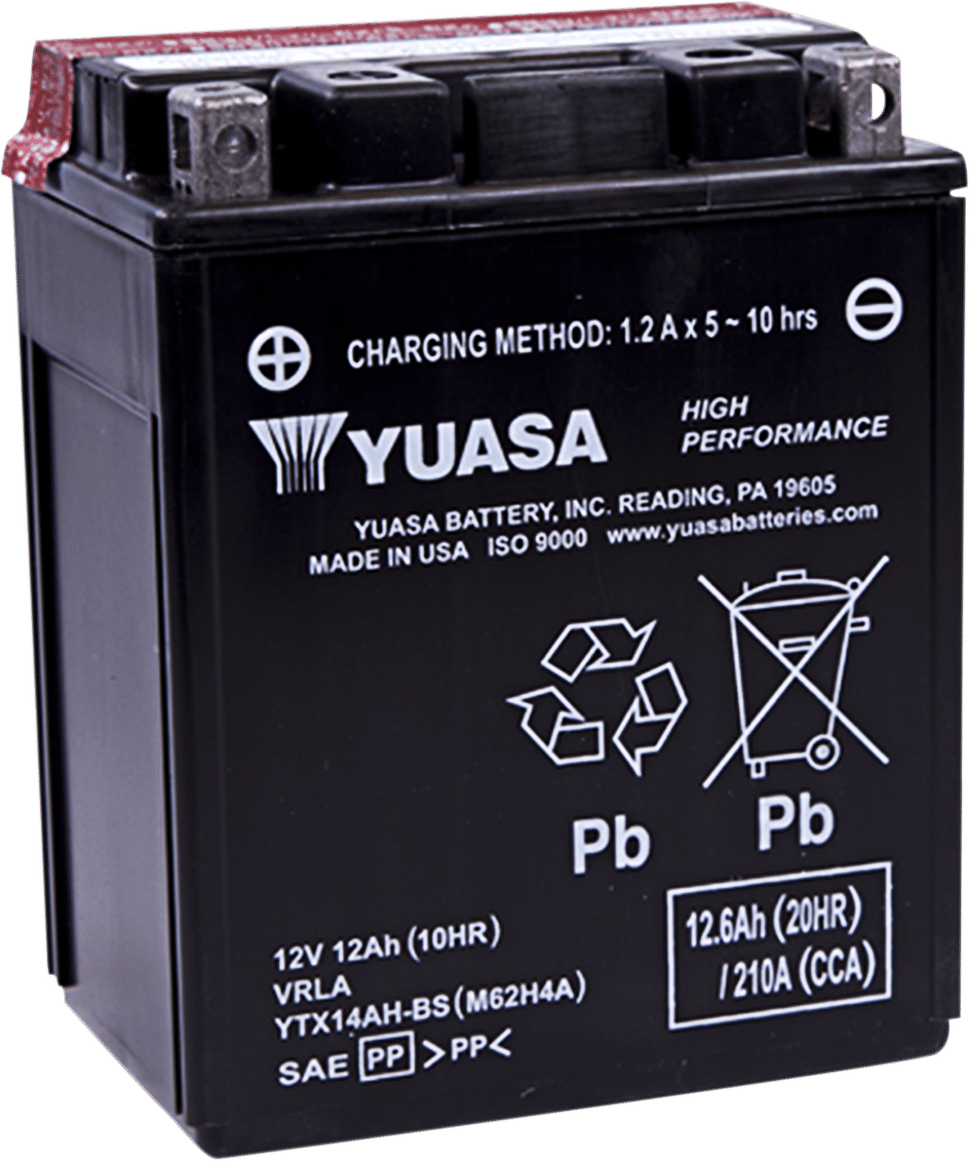 YUASA - YUAM62H4A - High Performance Agm Maintenance-Free Battery