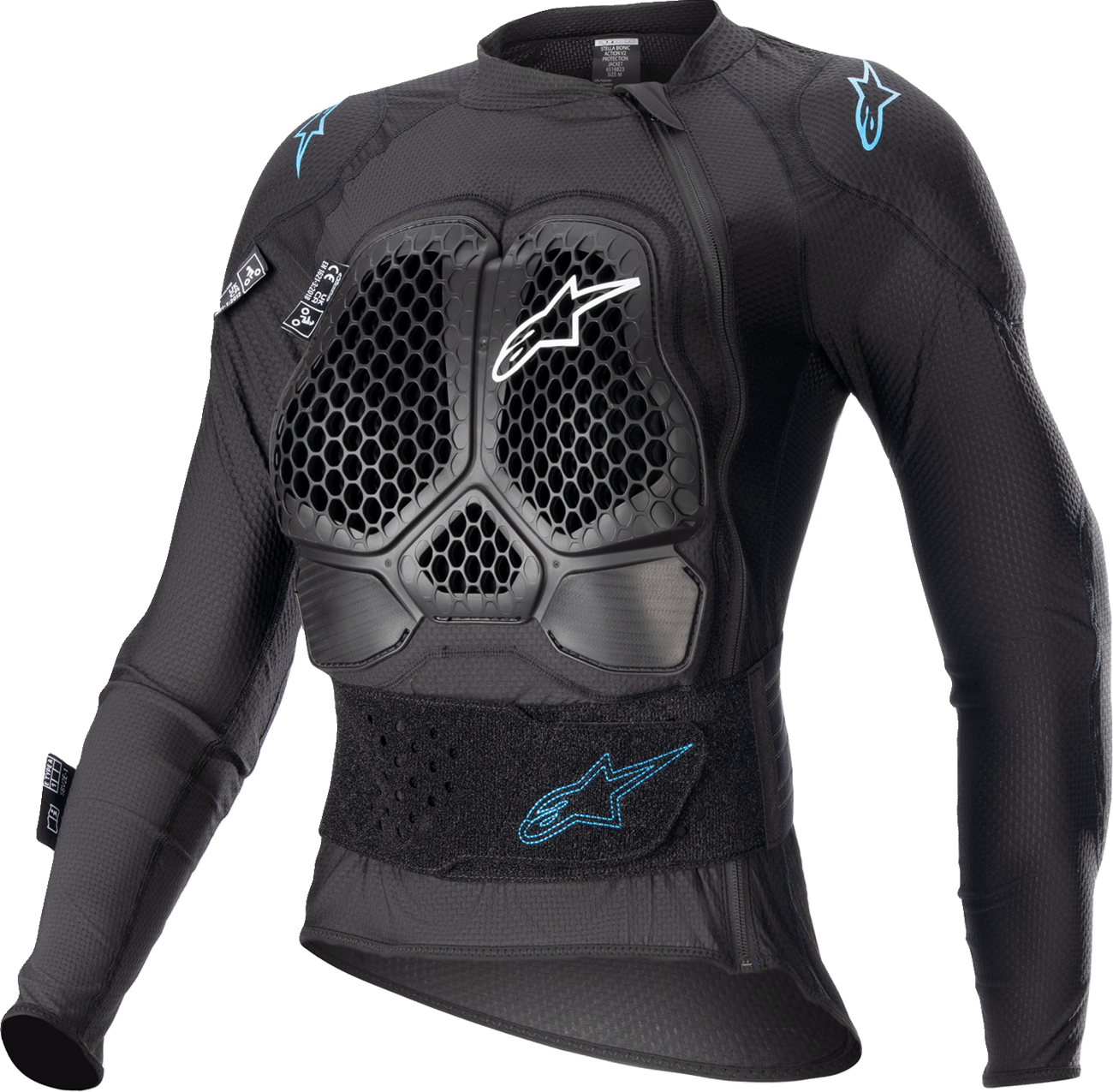 ALPINESTARS - 65168231079L - Stella Bionic Action V2 Protection Jacket - Black/Cyan - Large