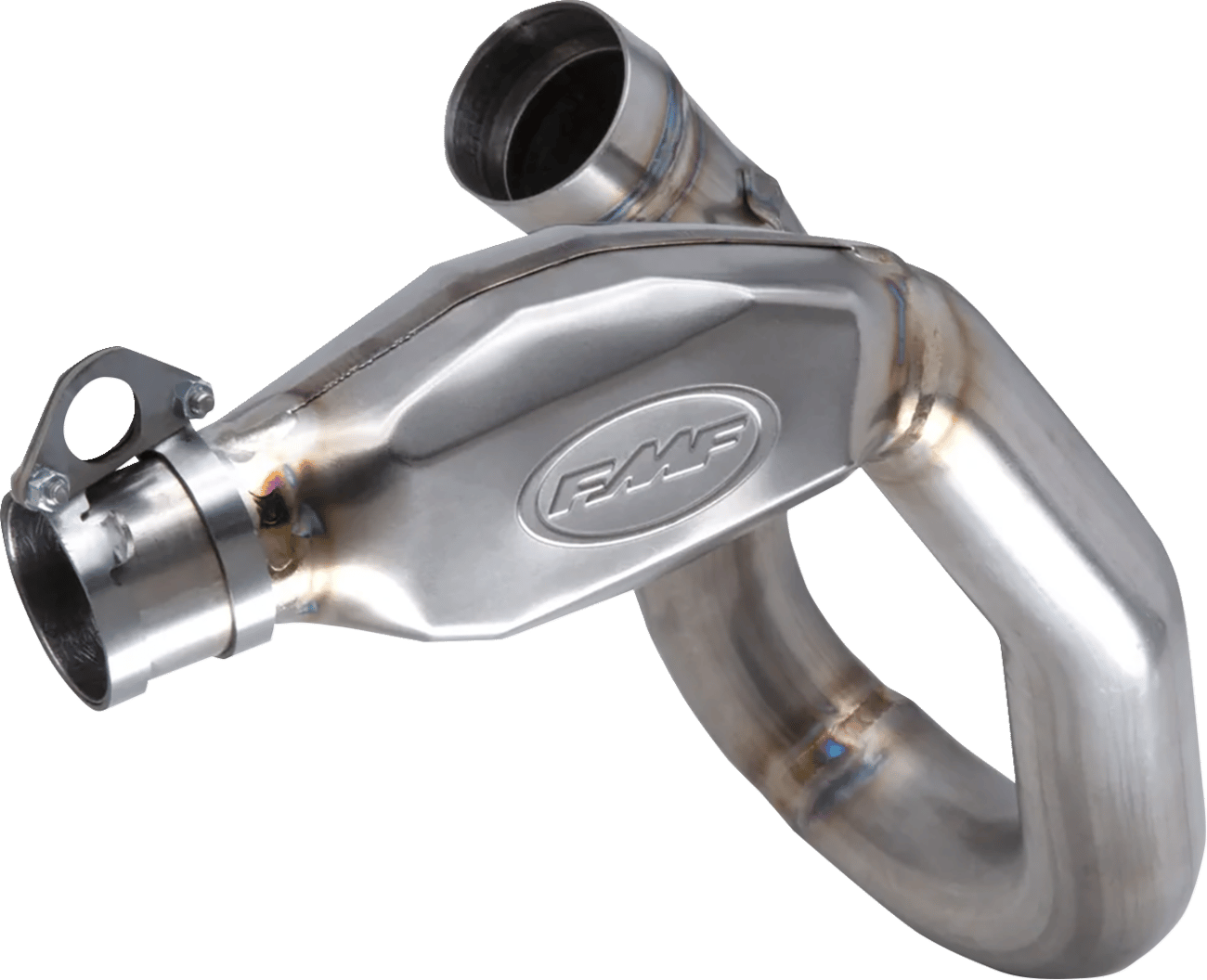 FMF - 045710 - Megabomb Head Pipe - Titanium - Desmo 450
