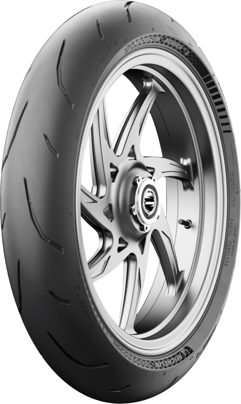MICHELIN - 27281 - Tire - Power Gp2 - Front - 120/70ZR17 - (58w)