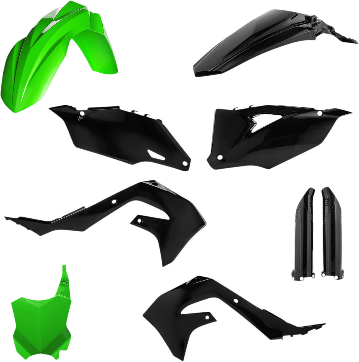 ACERBIS - 2736291089 - Full Body Kit - Green/Black - Kawasaki - Kx '19-'24