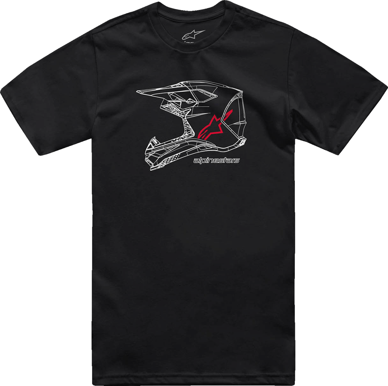 ALPINESTARS - 12147311610XL - Mx Helmet T-Shirt - Black - Xl