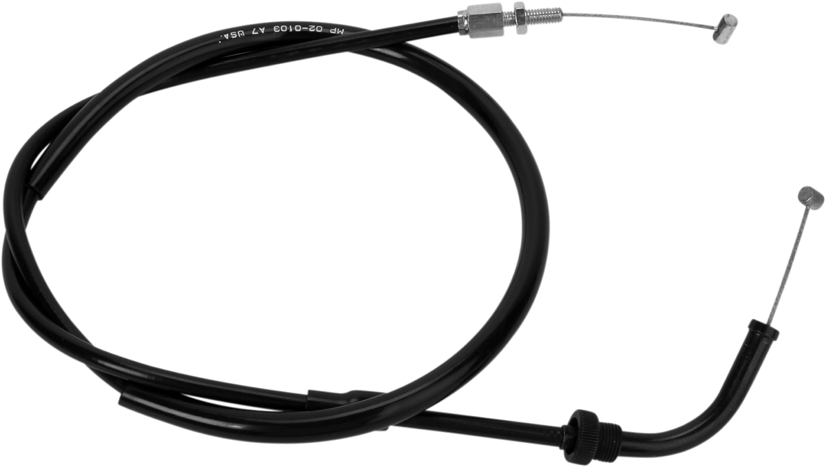 MOTION PRO - 020103 - Black Vinyl Throttle Cable - Push - '84-'03 Honda Cb/Vf