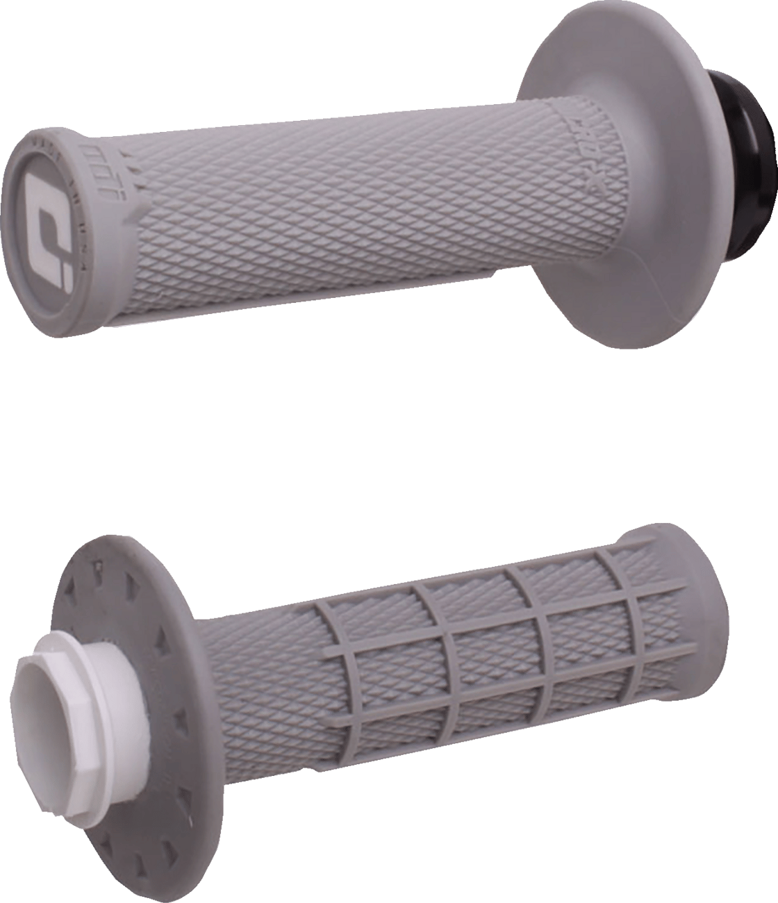 ODI - H36MXG - Micro-X Half-Waffle V2 Lock-On Grips - Gray/Silver
