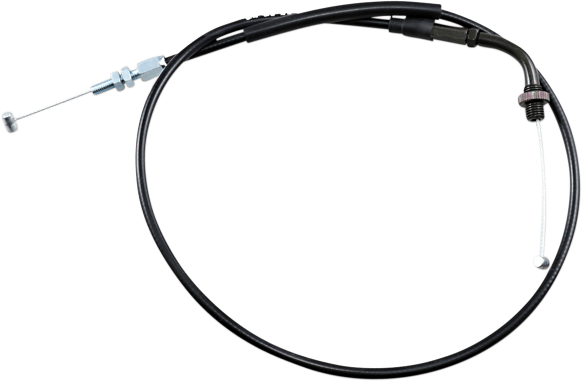 Black Vinyl Throttle Pull Cable