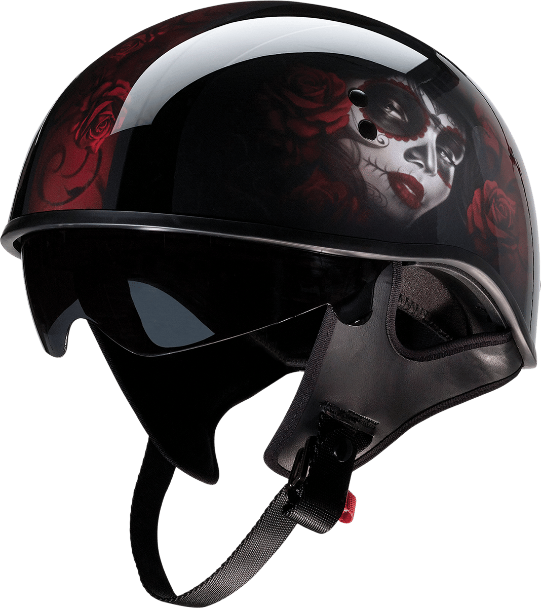Z1R Vagrant Red Catrina Helmet