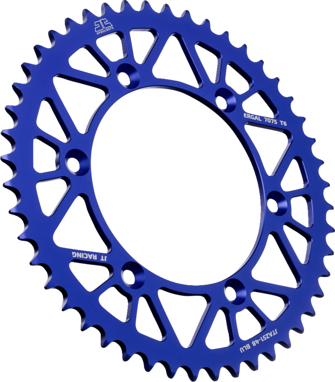 Rear Racelite Sprocket Alum 48T-520 Blu Hon/Yam