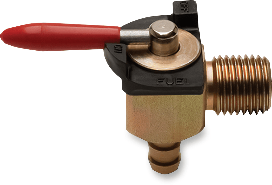 MOTION PRO - 120085 - Fuel Valve - 90° - 1/4" Npt - 1/4" Barb