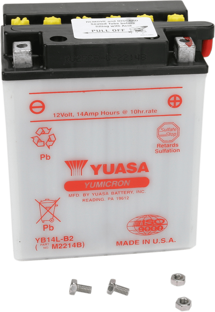 YUASA - YUAM2214BIND - Battery - Yb14l-B2