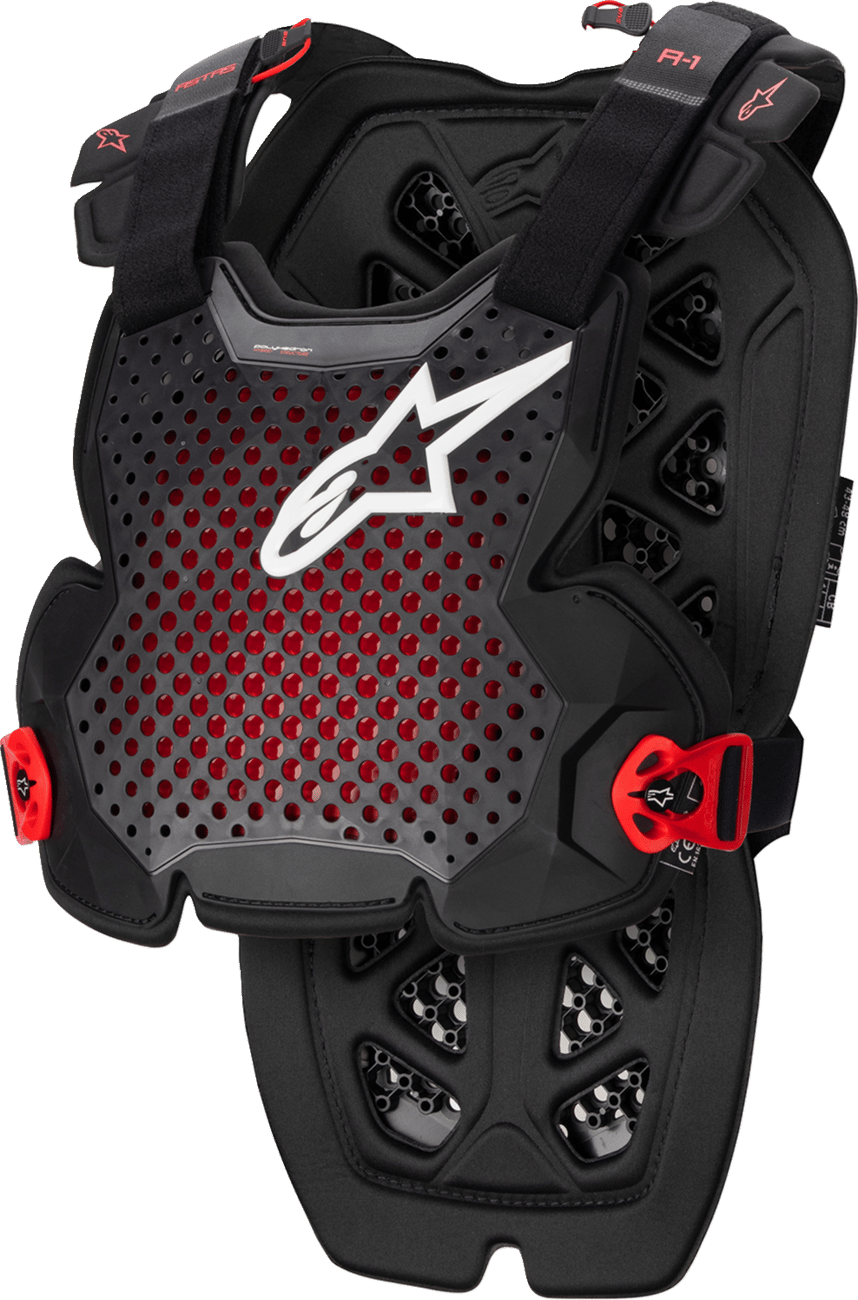 ALPINESTARS - 67001231431M/L - A-1 Pro Chest Guard - Anthracite/Black/Red - M/L