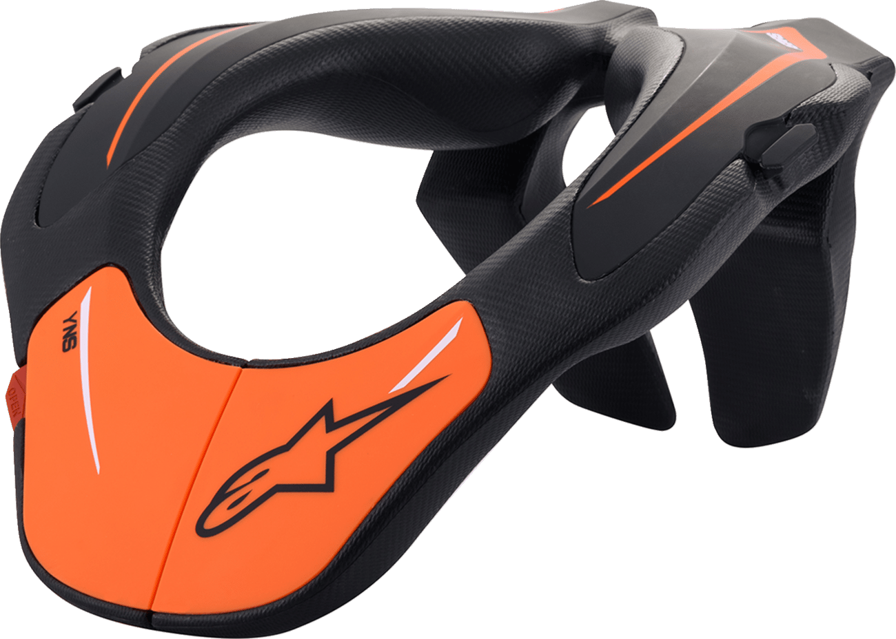 ALPINESTARS - 654011814OS - Youth Neck Support - Black/Orange - One Size