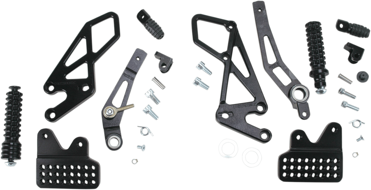 Rear Set Complete Blk Suz