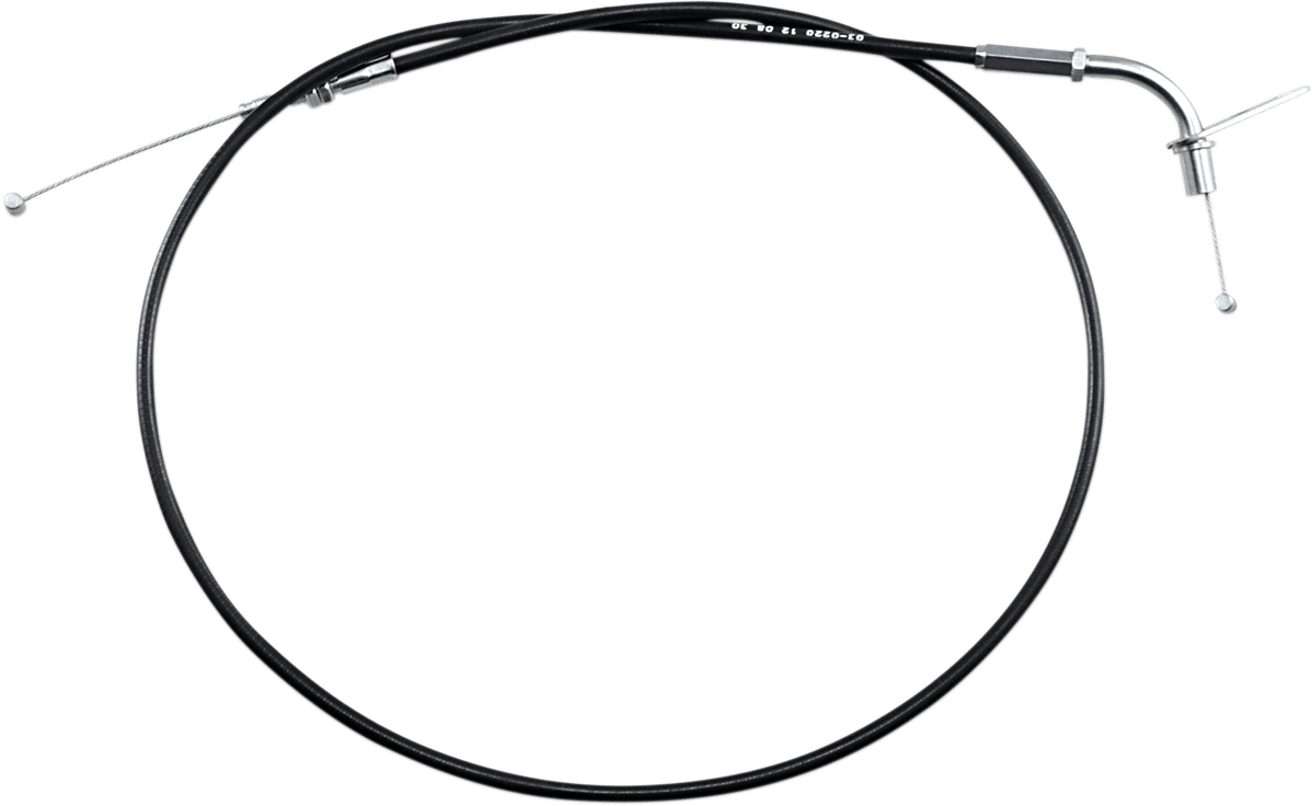 MOTION PRO - 030220 - Black Vinyl Throttle Cable - Pull - '85-'03 En450/500