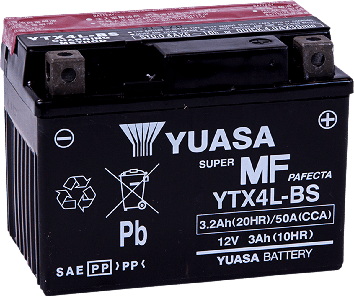 YUASA - YUAM62X4B - Agm Battery - Ytx4l-Bs - .174 L