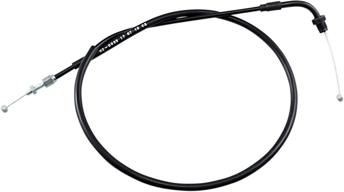 MOTION PRO - 020095 - Black Vinyl Throttle Cable - Push - '82-'07 Honda Cb/Vf/Vt
