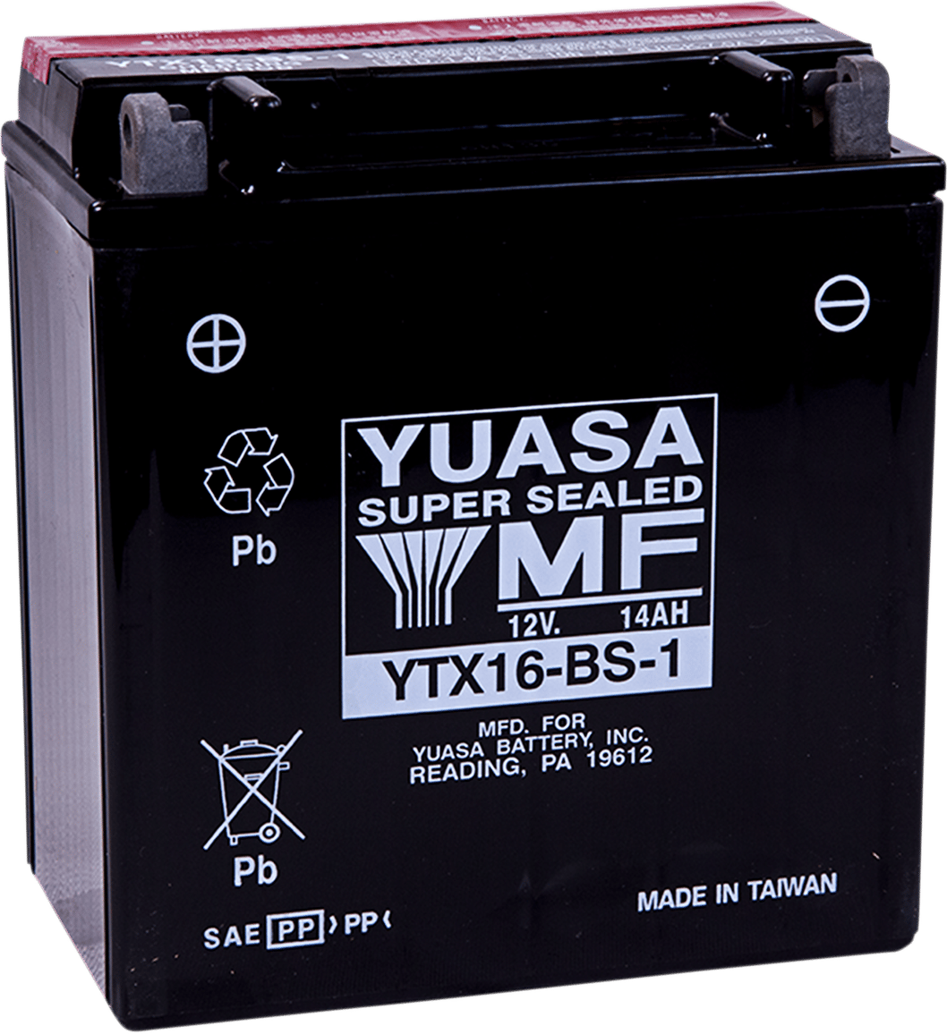 YUASA - YUAM32X61 - Agm Battery - Ytx16-Bs - .78 L