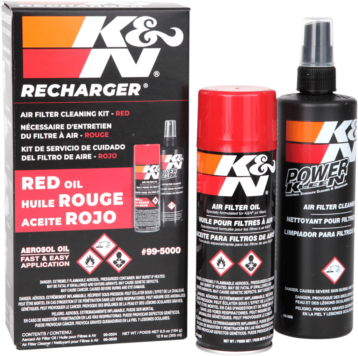 K & N - 995000 - Air Filter Care Kit - Aerosol
