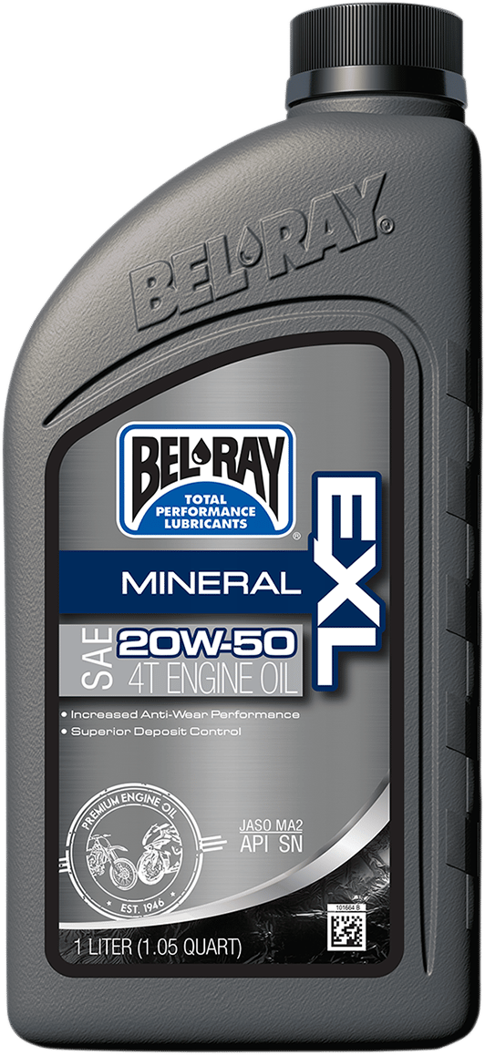 Exl Mineral Oil 20W50 4T 1L (12/CASE Sold Ea)