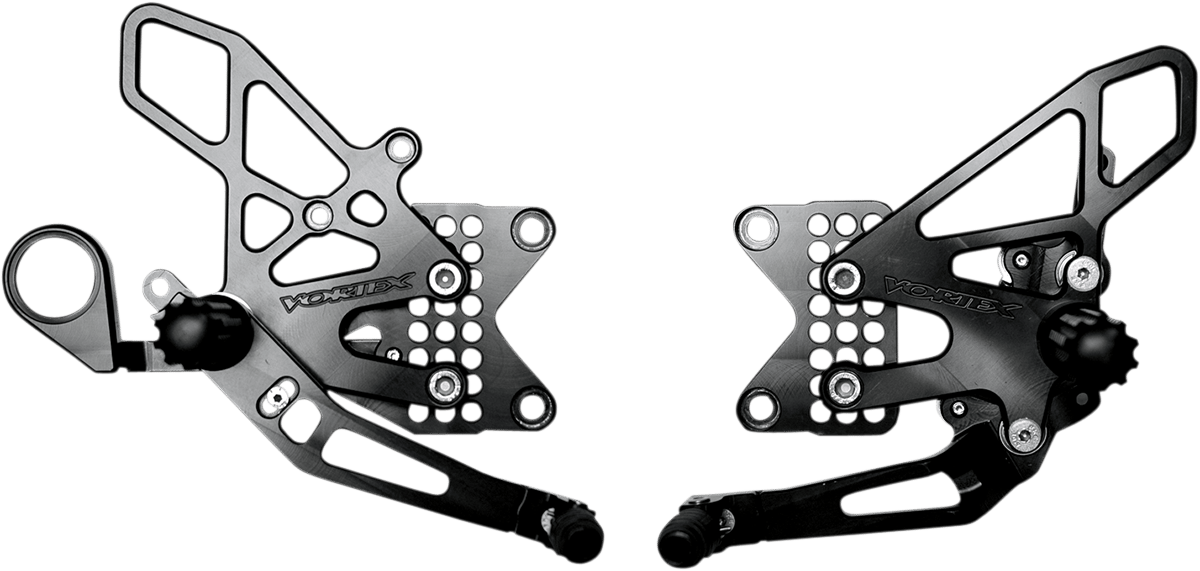 Rear Set Complete Blk Bmw