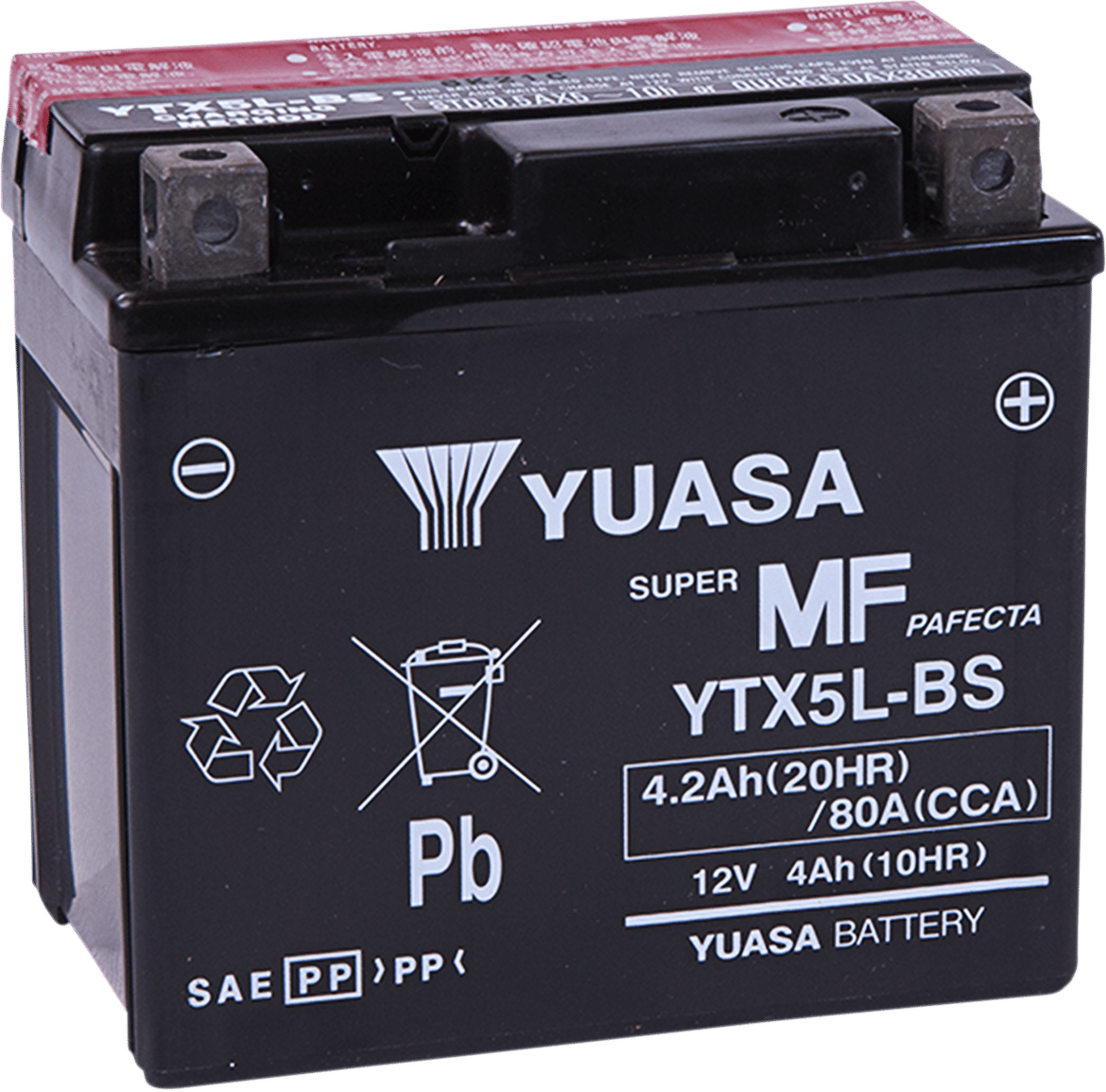 YUASA - YUAM32X5B - Agm Battery - Ytx5l-Bs - .24 L