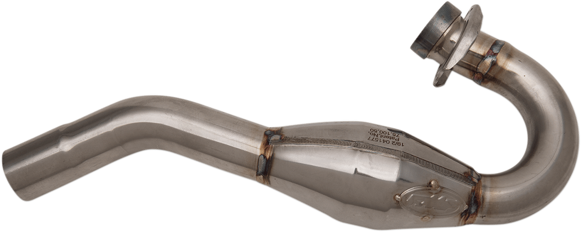 FMF - 041577 - Megabomb Head Pipe - Stainless Steel - Honda Crf450x