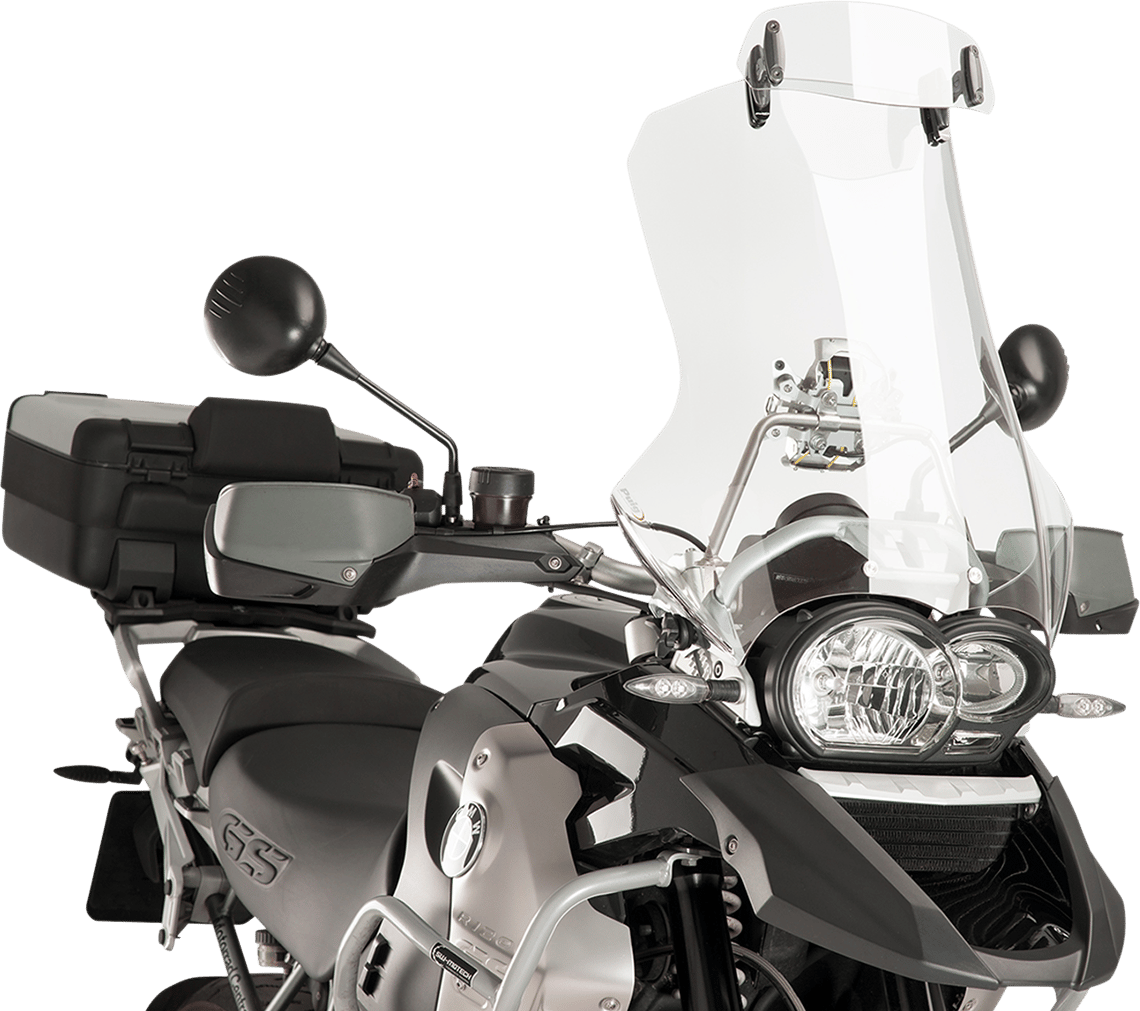 PUIG HI-TECH PARTS - 6319W - Adjustable Visor - Clear - R1200gs
