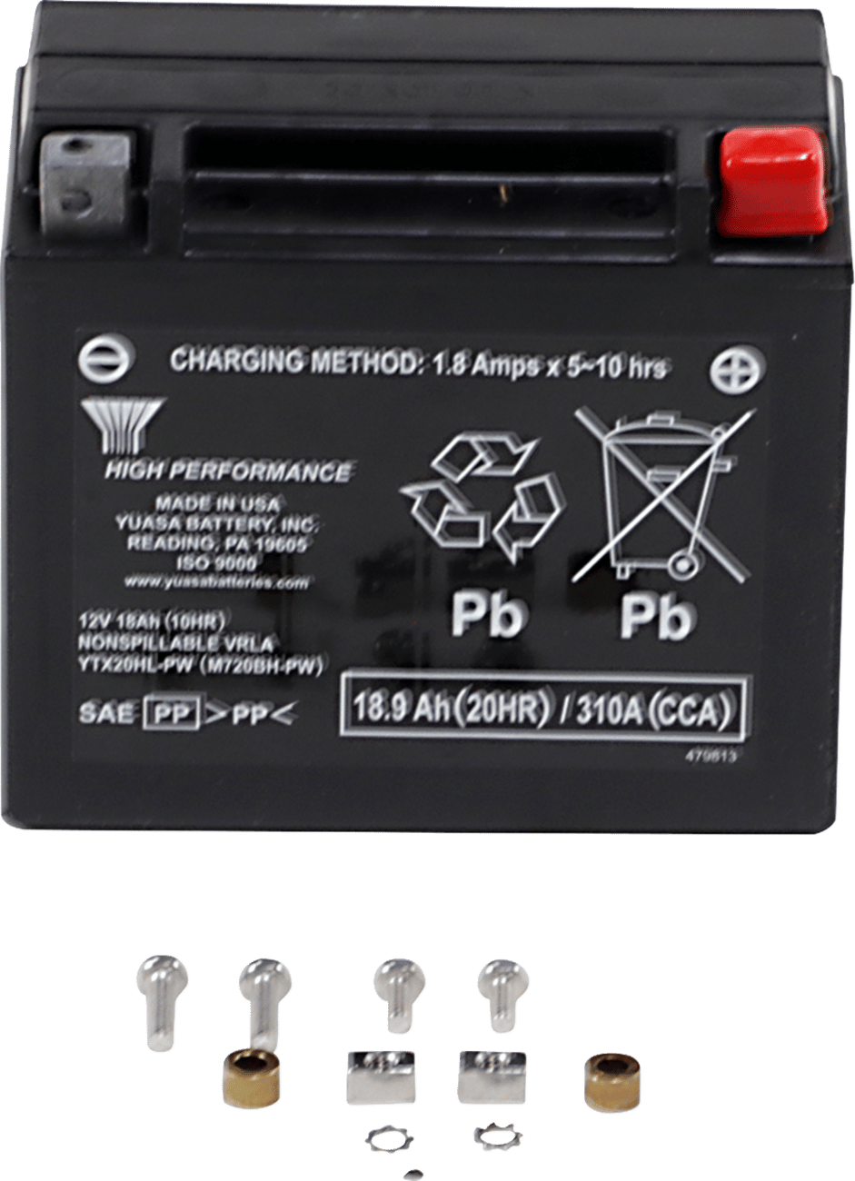 YUASA - YUAM720BHPW - High Performance Agm Maintenance-Free Battery