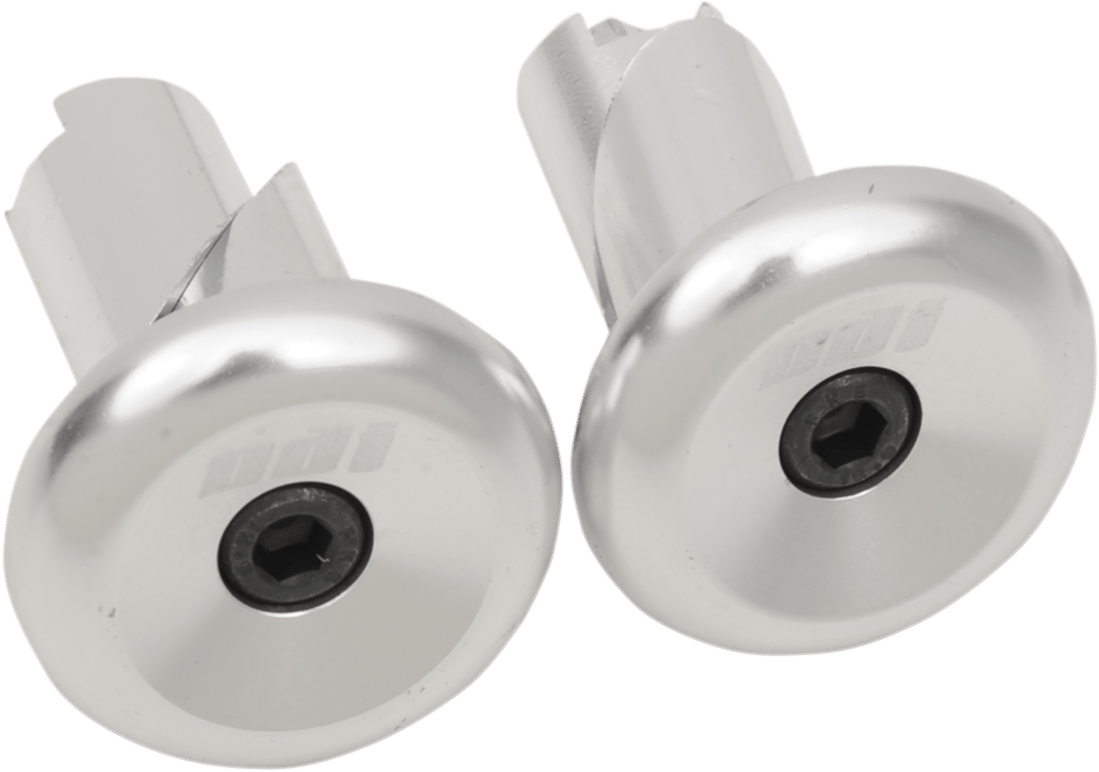 Aluminum Bar End Plugs Silver