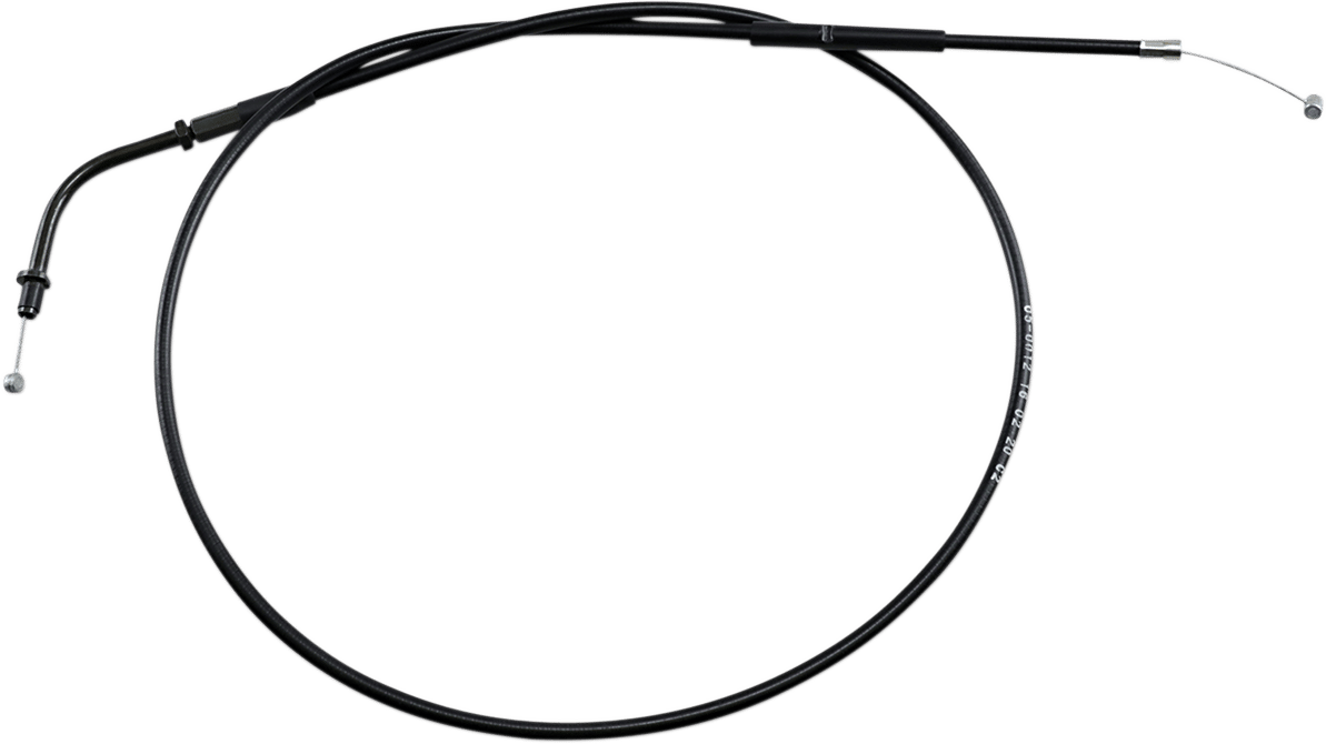 MOTION PRO - 050012 - Black Vinyl Throttle Cable - Pull - '76-'81 Xs650