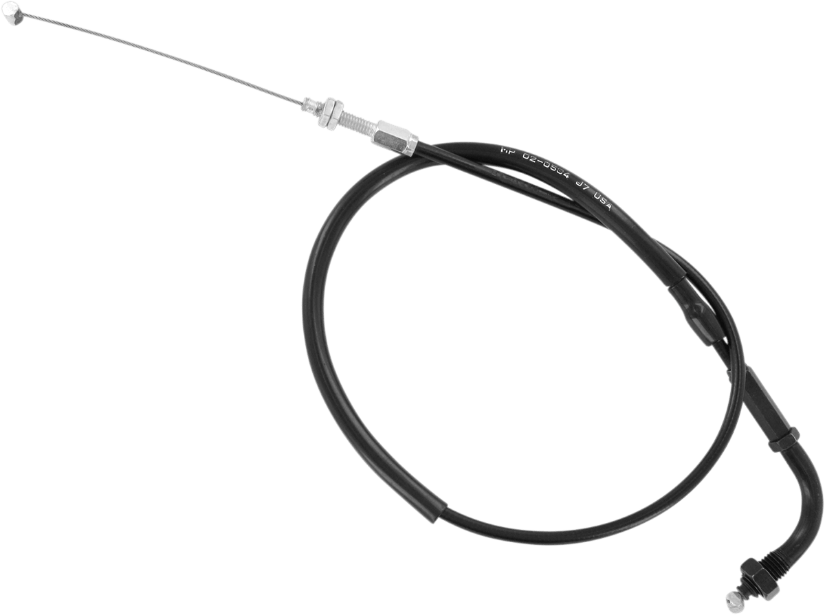 Black Vinyl Throttle Pull Cable
