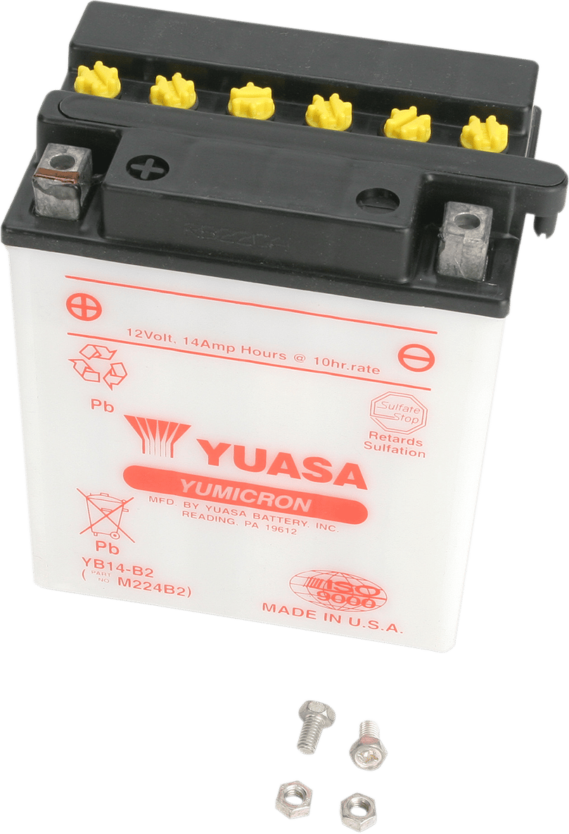 YUASA - YUAM224B2IND - Battery - Yb14-B2