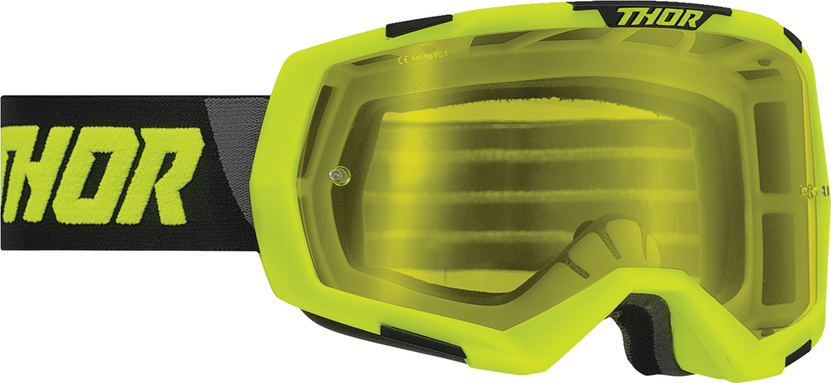 THOR - 26012798 - Regiment Goggle - Acid/Black - Yellow Lens