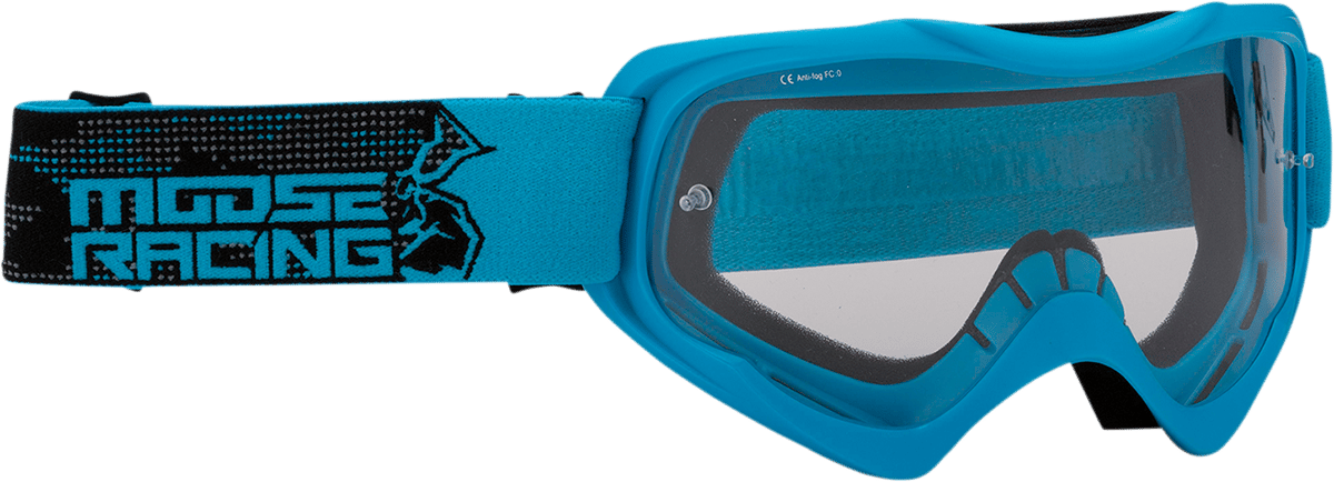 MOOSE OFFROAD - 26012659 - Qualifier Goggle - Agroid - Blue - Clear Lens