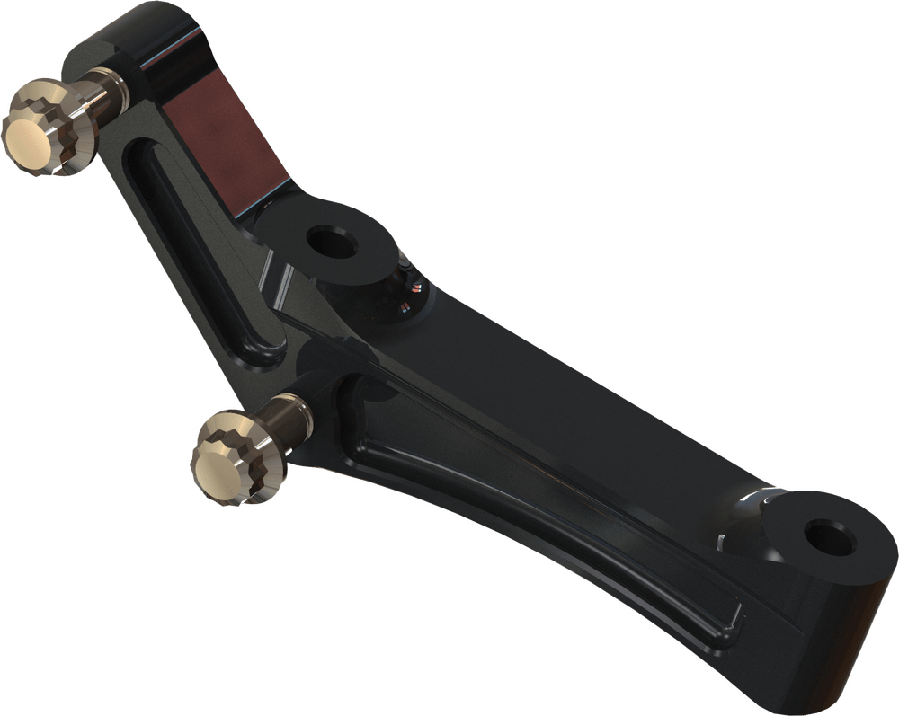 Radial Mount Adapt Bracket Univ Rh/Lh Black
