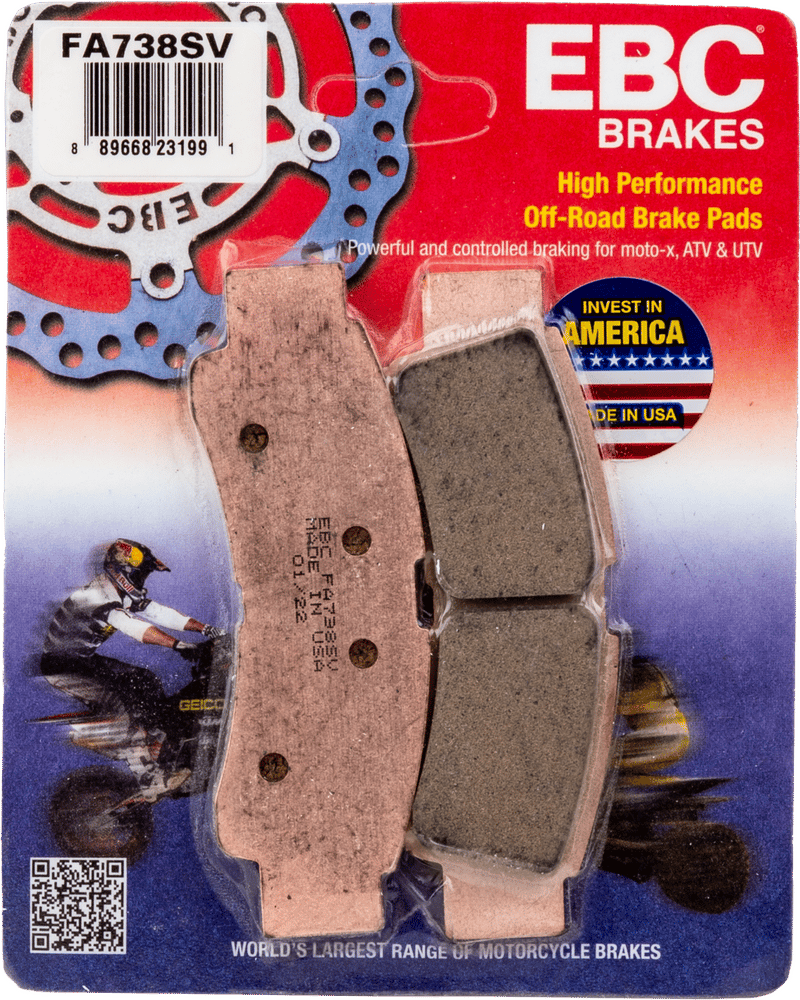EBC Severe Duty SV Series Brake Pad - FA738SV