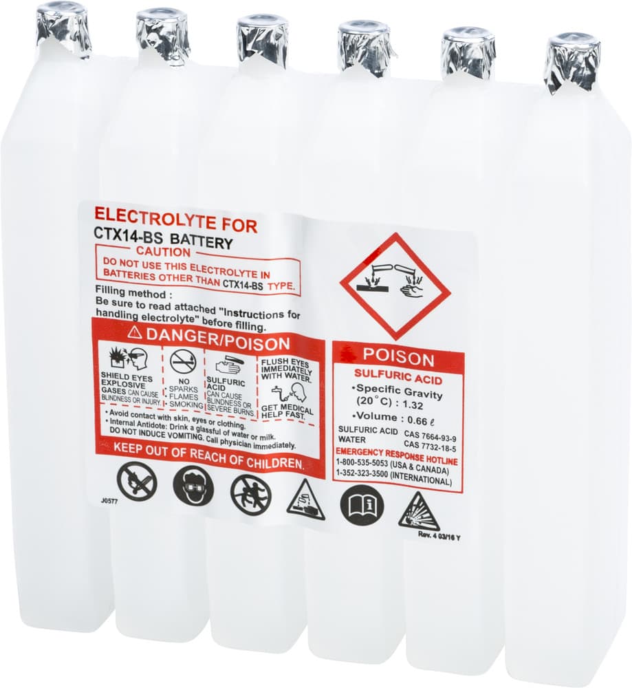 FIRE POWER - 660CC CTX - Sealed Battery Electrolyte Pack