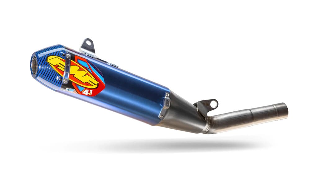 FMF - 044486 - Factory 4.1 Rct Slip-On Muffler - Titanium/Anodized - Carbon End Cap - Yz250f/X