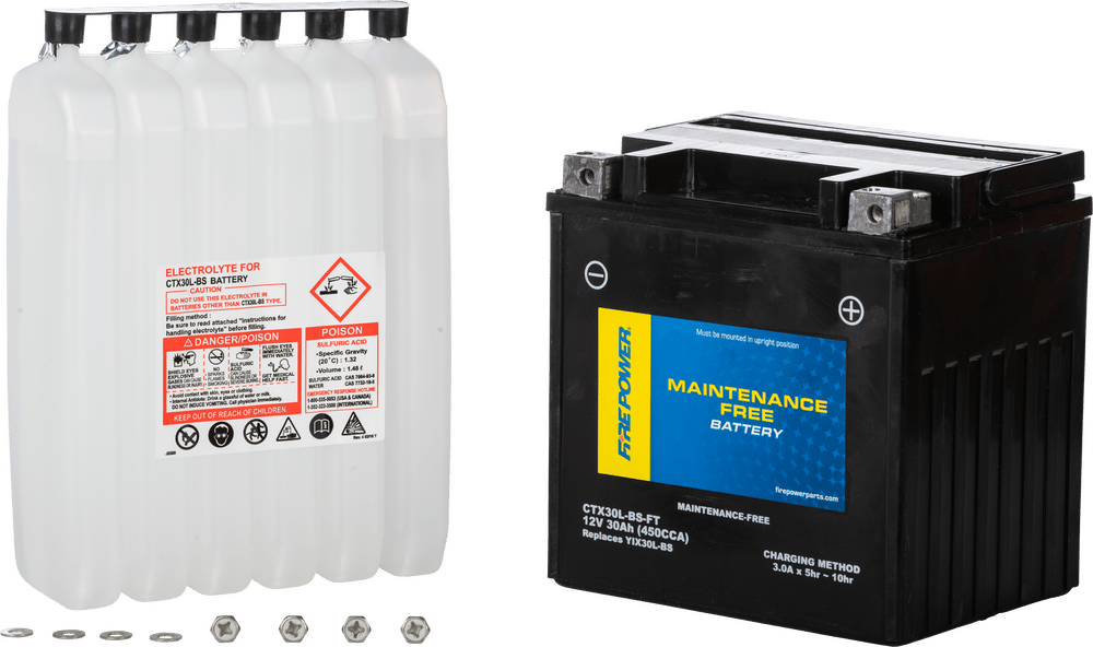 FIRE POWER - CTX30L-BS-FT - Maintenance Free Sealed Battery