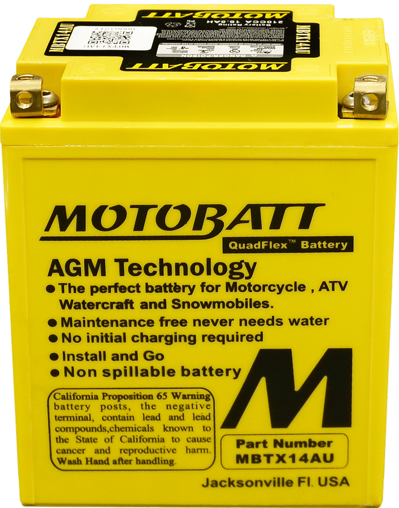 MOTOBATT - MBTX14AU - Motobatt Quadflex Agm Batteries