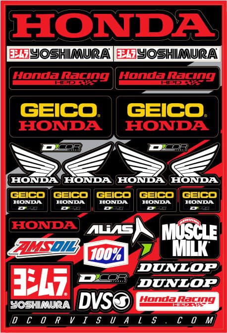 D'cor Honda Vehicle Graphics Kit - 40-10-114