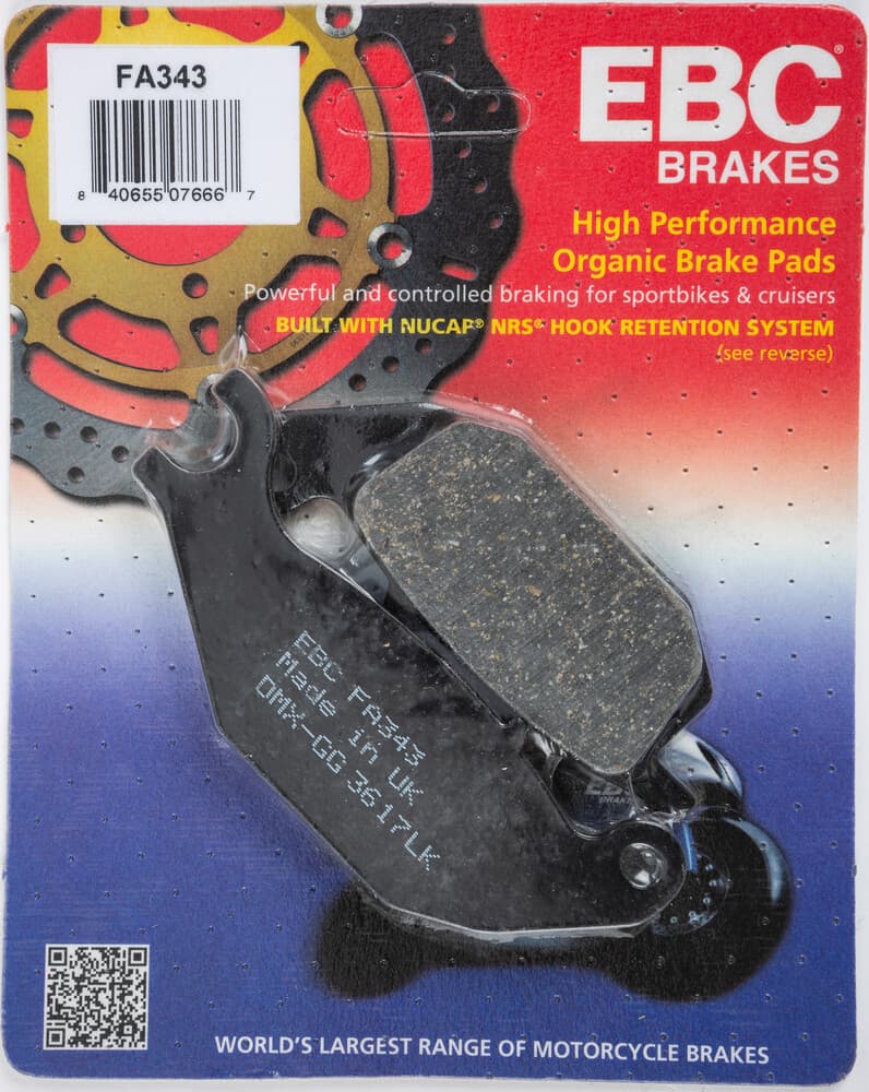 EBC Organic Brake Pads Brake Pad - FA343