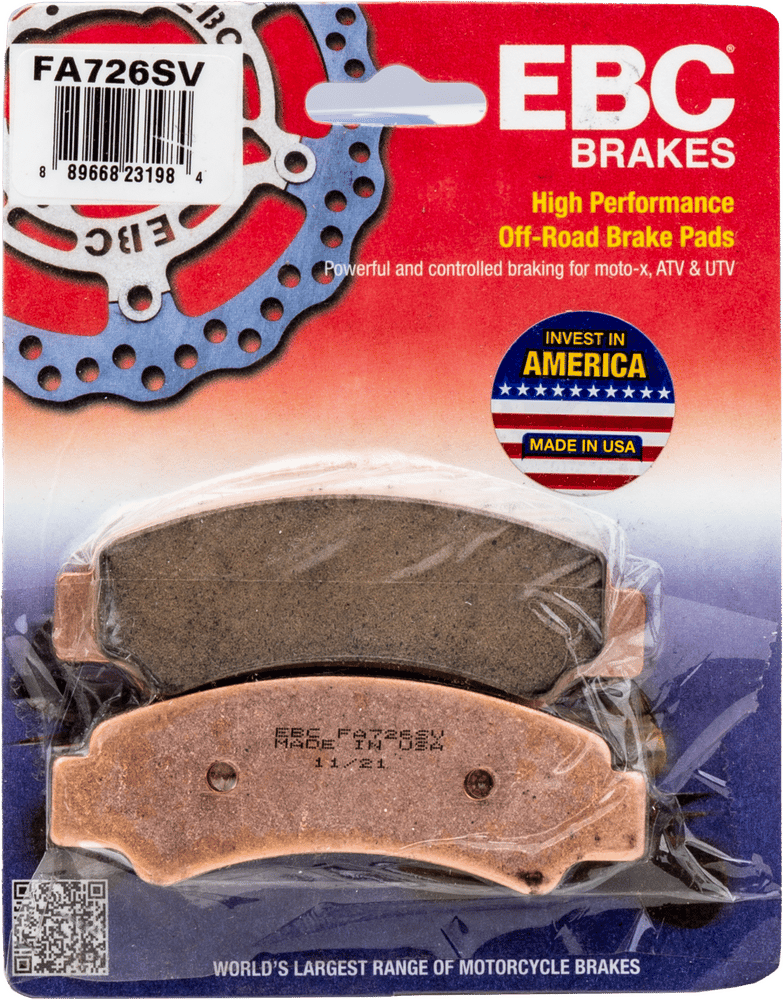 EBC Severe Duty SV Series Brake Pads - FA726SV