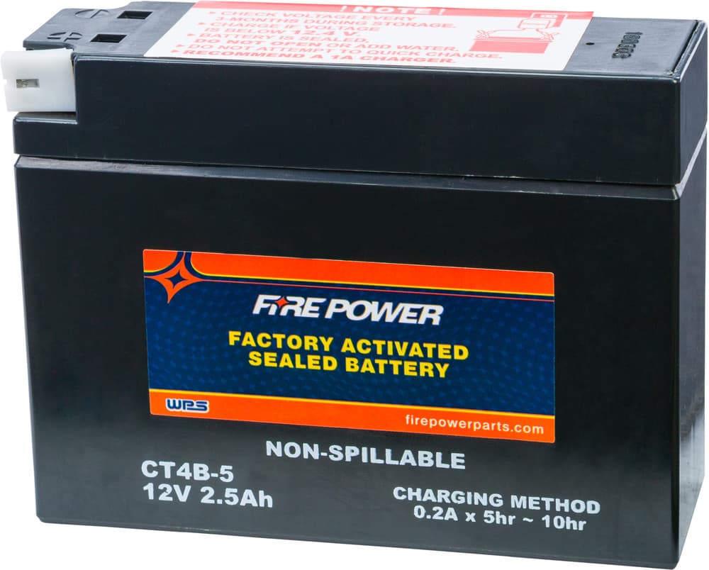 FIRE POWER - CT4B-5 - Factory Activated Sealed Battery